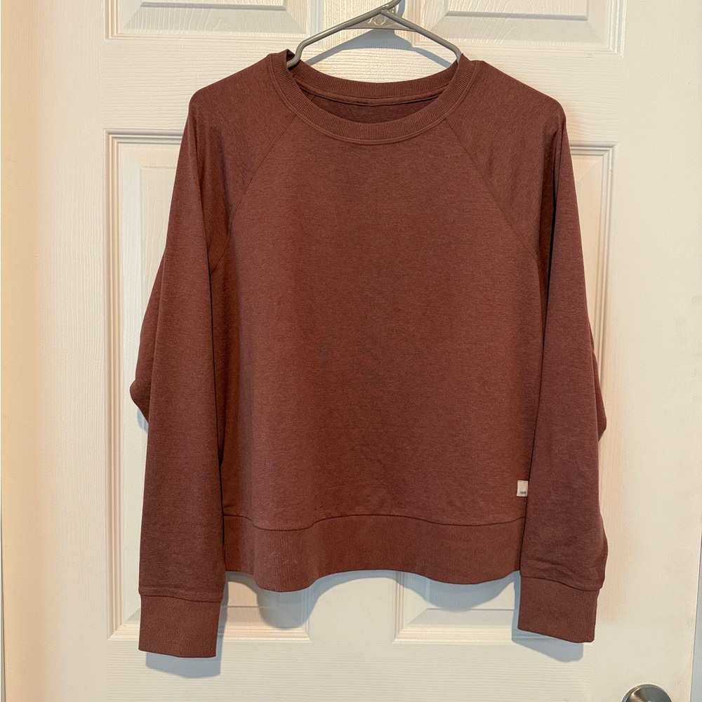 Vuori Women's Crew Neck Sweater - Dusty Rose - Picture 8 of 9